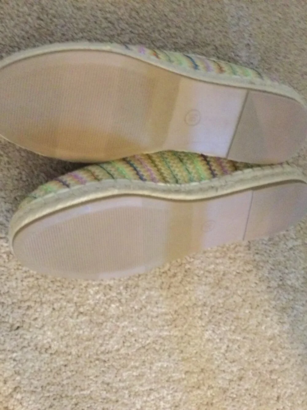 Universal Thread Woven Rainbow Slip On Loafers Flats Women's 8.5 NWOT
